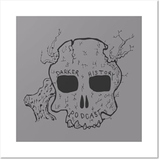 Skull and Branches Posters and Art